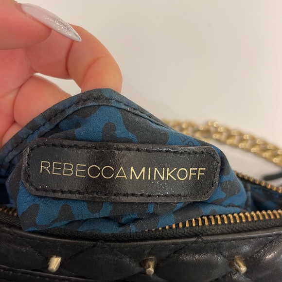 Black quilted Rebecca Minkoff Crossbody - Picture 2 of 3